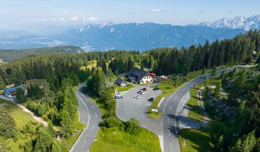 Aerial photograph Aichinger Lodge | © villacher-alpenstrasse.at/Stabentheiner