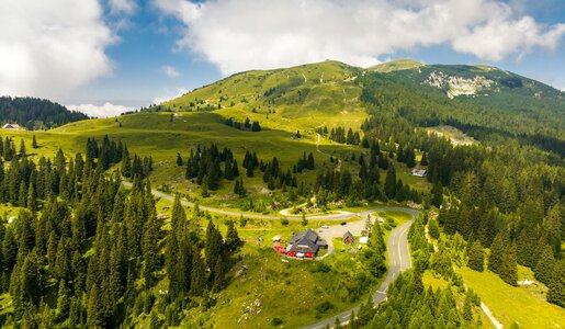 Luftaufnahme Naturpark Dobratsch | © villacher-alpenstrasse.at/Stabentheiner